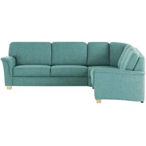 smart Ecksofa  Valencia ¦ türkis/petrol ¦ Maße (cm): B: 272 H: 90 T: 242.0