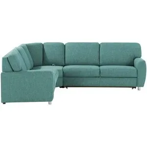 smart Ecksofa  Valencia ¦ türkis/petrol ¦ Maße (cm): B: 240 H: 90 T: 270.0