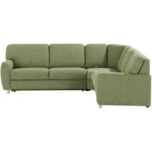 smart Ecksofa  Valencia ¦ grün ¦ Maße (cm): B: 270 H: 90 T: 240.0