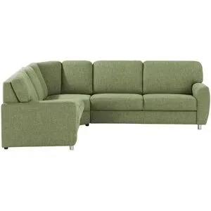 smart Ecksofa  Valencia ¦ grün ¦ Maße (cm): B: 240 H: 90 T: 270.0