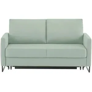 Höffner Schlafsofa aus Flachgewebe Fürth ¦ grün ¦ Maße (cm): B: 160 H: 90 T: 95.0
