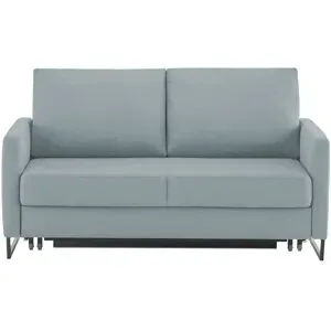 Höffner Schlafsofa aus Flachgewebe Fürth ¦ blau ¦ Maße (cm): B: 160 H: 90 T: 95.0