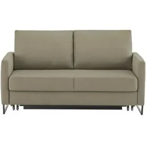 Höffner Schlafsofa aus Flachgewebe Fürth ¦ braun ¦ Maße (cm): B: 160 H: 90 T: 95.0