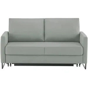 Höffner Schlafsofa aus Flachgewebe Fürth ¦ grau ¦ Maße (cm): B: 160 H: 90 T: 95.0