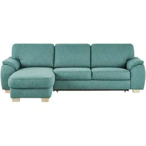 smart Ecksofa  Valencia ¦ blau ¦ Maße (cm): B: 281 H: 90 T: 173.0