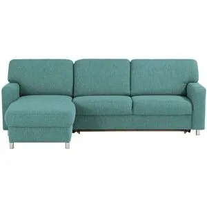 smart Ecksofa  Valencia ¦ türkis/petrol ¦ Maße (cm): B: 267 H: 90 T: 173.0