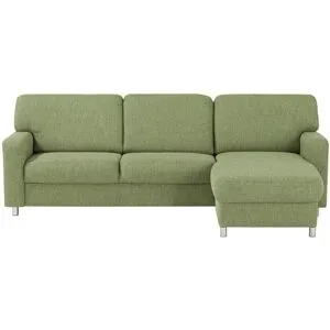 smart Ecksofa  Valencia ¦ grün ¦ Maße (cm): B: 253 H: 90 T: 173.0