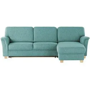 smart Ecksofa  Valencia ¦ türkis/petrol ¦ Maße (cm): B: 269 H: 90 T: 173.0