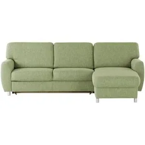 smart Ecksofa  Valencia ¦ grün ¦ Maße (cm): B: 263 H: 90 T: 173.0
