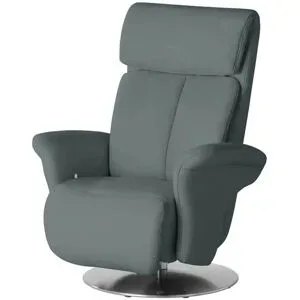 Himolla Ledersessel mit Relaxfunktion 7227 ¦ blau ¦ Maße (cm): B: 82 H: 107 T: