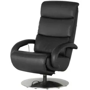 Hukla Ledersessel  Florian ¦ schwarz ¦ Maße (cm): B: 73 H: 109 T: 91.0