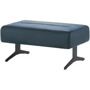 Stressless Hocker aus Leder  Stella ¦ blau ¦ Maße (cm): B: 90 H: 44 T: 57.0