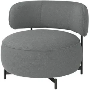 JOOP! Drehsessel aus Flachgewebe Characters ¦ grau ¦ Maße (cm): B: 88 H: 75 T: