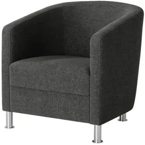 Höffner Sessel aus Flachgewebe Koblenz ¦ schwarz ¦ Maße (cm): B: 69 H: 75 T: 76.0