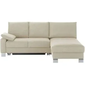 Höffner Ecksofa  Fürth ¦ beige ¦ Maße (cm): B: 218 H: 90 T: 180.0