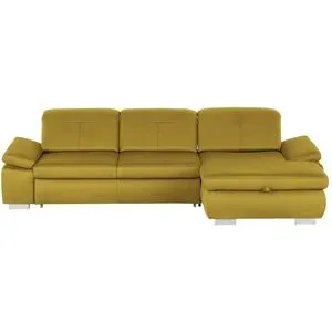 Lounge Collection Ecksofa aus Mikrofaser Kathrin ¦ gelb ¦ Maße (cm): B: 309 H: