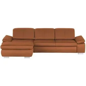 Lounge Collection Ecksofa aus Mikrofaser Kathrin ¦ orange ¦ Maße (cm): B: 309 H: