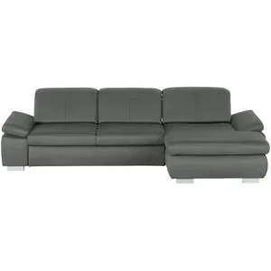Lounge Collection Ecksofa aus Mikrofaser Kathrin ¦ grau ¦ Maße (cm): B: 309 H: