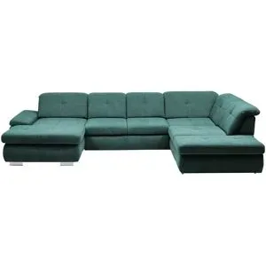 Lounge Collection Wohnlandschaft Flachgewebe  Affair ¦ türkis/petrol ¦ Maße
