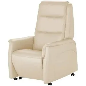 Hukla Ledersessel mit Aufstehhilfe Dean ¦ beige ¦ Maße (cm): B: 70 H: 107 T:
