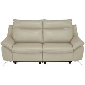 Natuzzi Editions Sofa aus Echtleder Orlando ¦ beige ¦ Maße (cm): B: 174 H: 94 T: