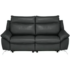 Natuzzi Editions Sofa aus Echtleder Orlando ¦ schwarz ¦ Maße (cm): B: 174 H: 94