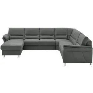 meinSofa Wohnlandschaft mit Boxspringpolsterung  Donald ¦ grau ¦ Maße (cm): B: