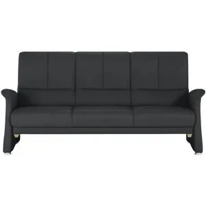Himolla Vorziehsofa aus Echtleder 6001 ¦ schwarz ¦ Maße (cm): B: 210 H: 102 T: