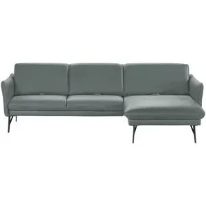 Himolla Ecksofa Leder  1928 ¦ blau ¦ Maße (cm): B: 280 H: 83 T: 175.0