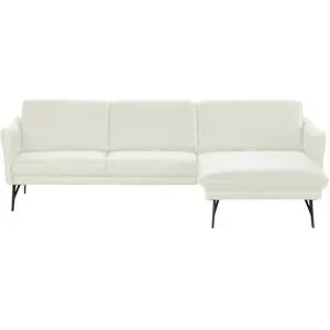 Himolla Ecksofa Leder  1928 ¦ weiß ¦ Maße (cm): B: 280 H: 83 T: 175.0