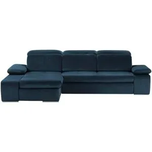 switch Ecksofa aus Mikrofaser Avilla ¦ blau ¦ Maße (cm): B: 285 H: 86 T: 187.0