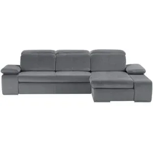 switch Ecksofa aus Mikrofaser Avilla ¦ grau ¦ Maße (cm): B: 285 H: 86 T: 187.0