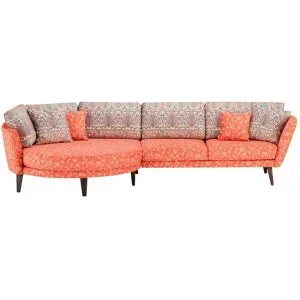 bassetti by SCHRÖNO Ecksofa  Livorno ¦ rot ¦ Maße (cm): B: 338 H: 88 T: 150.0