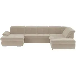 Lounge Collection Wohnlandschaft Mikrofaser  Affair ¦ beige ¦ Maße (cm): B: 371