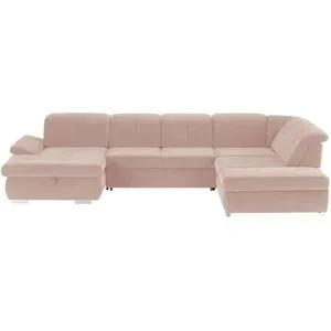 Lounge Collection Wohnlandschaft Mikrofaser  Affair ¦ rosa/pink ¦ Maße (cm): B:
