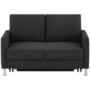 Höffner Schlafsofa platzsparend Fürth ¦ grau ¦ Maße (cm): B: 140 H: 90 T: 95.0