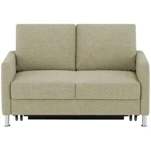 Höffner Schlafsofa platzsparend Fürth ¦ beige ¦ Maße (cm): B: 140 H: 90 T: 95.0