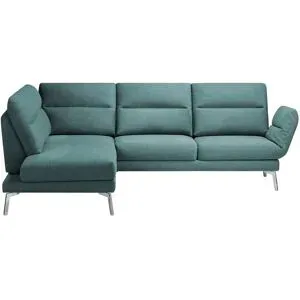 Max Schelling Ecksofa  Sentence ¦ türkis/petrol ¦ Maße (cm): B: 250 T: 208.0