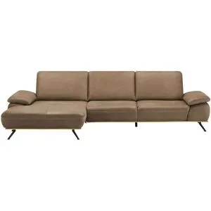 meinSofa Ecksofa  Fiona ¦ braun ¦ Maße (cm): B: 322 H: 89 T: 187.0