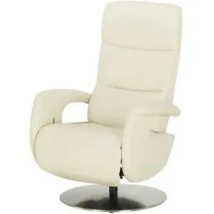 meinSofa Drehsessel Leder Franzi-L ¦ creme