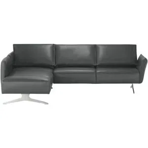 Koinor Ecksofa Leder  Vineto ¦ grau ¦ Maße (cm): B: 272 H: 83 T: 207.0