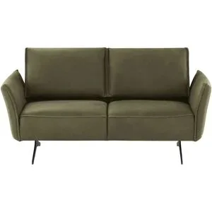 Koinor Ledersofa  Vineto ¦ grün ¦ Maße (cm): B: 176