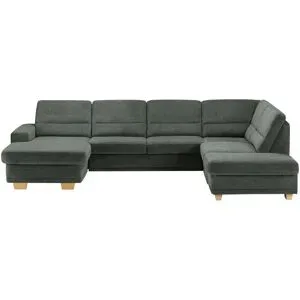 meinSofa Wohnlandschaft aus Mikrofaser Marc ¦ grau ¦ Maße (cm): B: 311 H: 85 T: