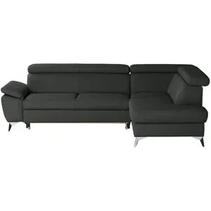 uno Ecksofa  Apollo ¦ schwarz ¦ Maße (cm): B: 268 T: 210.0