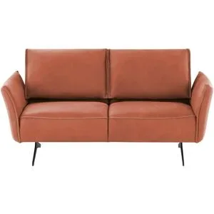 Koinor Ledersofa  Vineto ¦ orange ¦ Maße (cm): B: 176 H: 110 T: 88.0