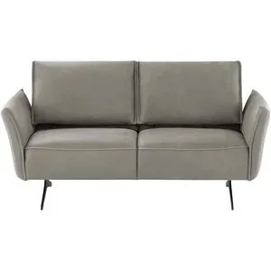 Koinor Ledersofa  Vineto ¦ grau ¦ Maße (cm): B: 176 H: 110 T: 88.0