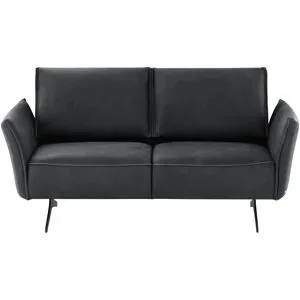 Koinor Ledersofa  Vineto ¦ schwarz ¦ Maße (cm): B: 176 H: 110 T: 88.0