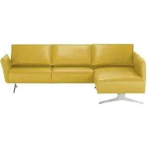 Koinor Ecksofa Leder  Vineto ¦ gelb ¦ Maße (cm): B: 272 H: 83 T: 207.0