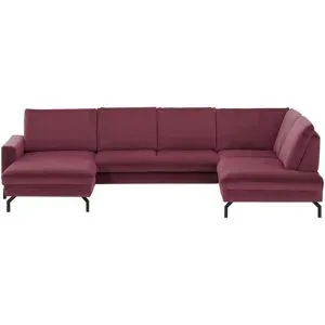 meinSofa Wohnlandschaft  Grace ¦ lila/violett ¦ Maße (cm): B: 332 H: 89 T: 220.0