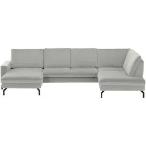 meinSofa Wohnlandschaft  Grace ¦ grau ¦ Maße (cm): B: 332 H: 89 T: 220.0